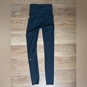 Navy Blue Reflective Leggings